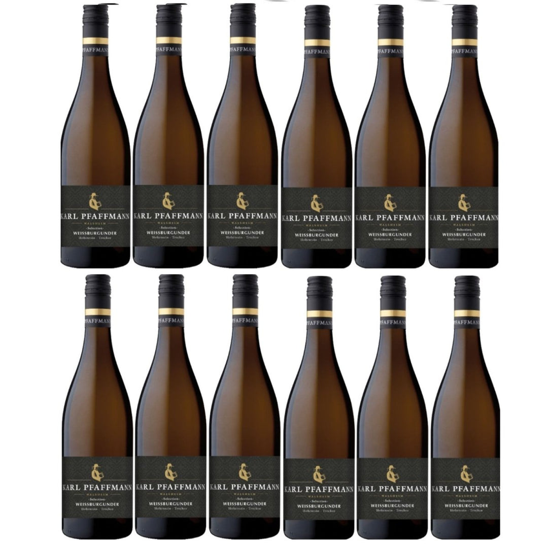 Karl Pfaffmann Weissburgunder Selection Knöringer Hohenrain Weißwein Vegan Trocken Pfalz (12 x 0,75) - Versanel -
