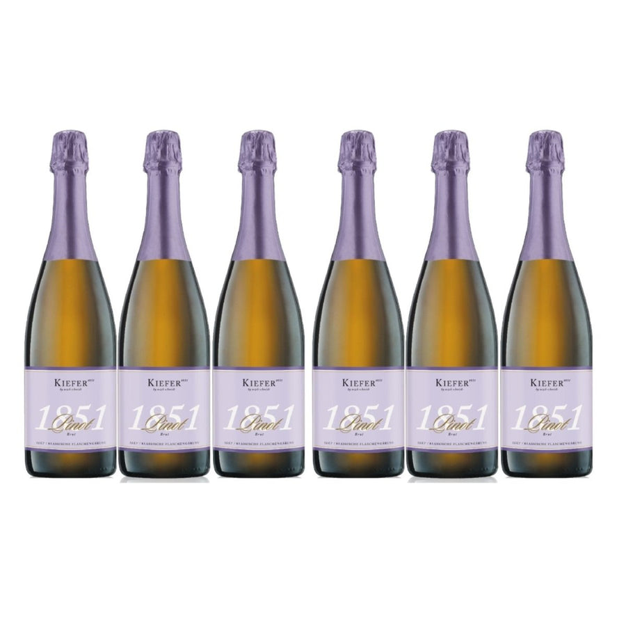 Kiefer Pinot Sekt/Brut 1851 Schaumwein Weißwein Deutschland ( 6 x 0,75l ) - Versanel -