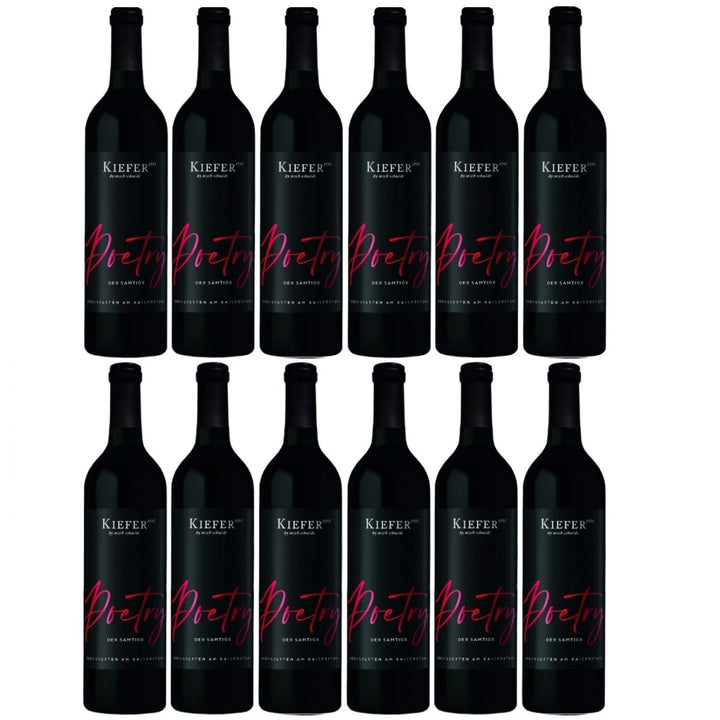 Kiefer Poetry Rotwein Wein Cuvée Halbtrocken Deutschland (12 x 0,75l) - Versanel -