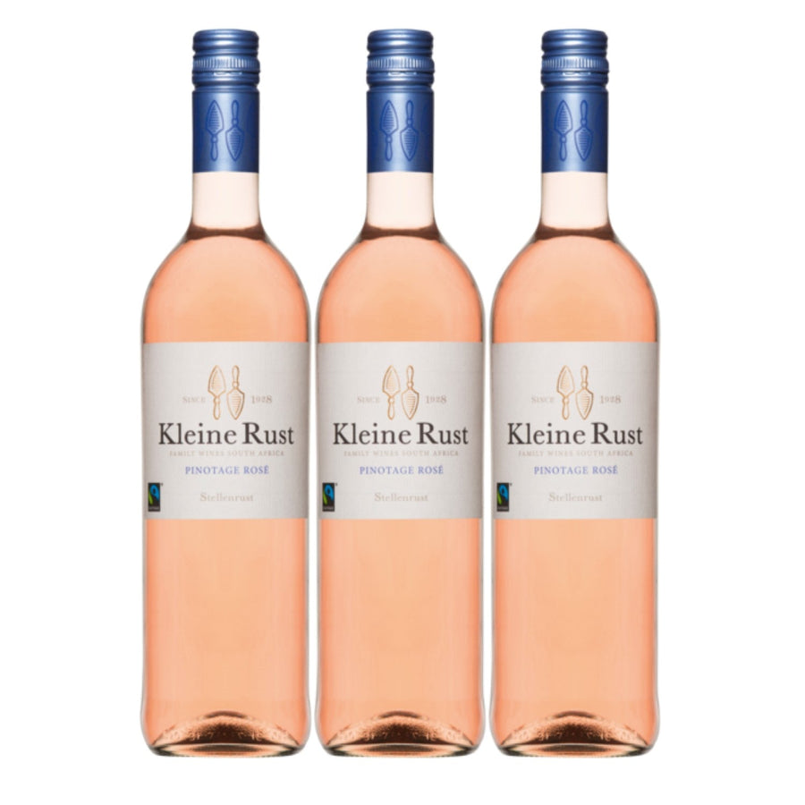 Kleine Rust Pinotage Rosé Stellenbosch Roséwein südafrikanischer Wein trocken Südafrika (3 x 0.75l) - Versanel -