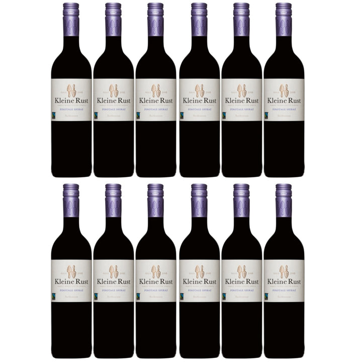 Kleine Rust Pinotage Shiraz Stellenbosch Rotwein südafrikanischer Wein trocken Südafrika (12 x 0.75l) - Versanel -