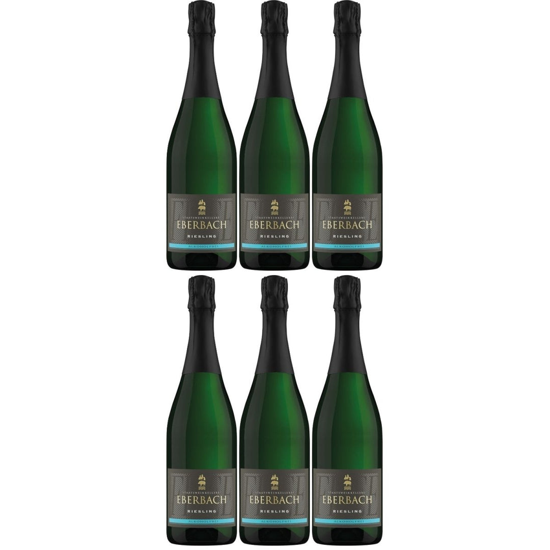 Kloster Eberbach Sparkling Riesling alkoholfrei Weißwein Wein Schaumwein prickelnd trocken Deutschland (6 Flaschen) - Versanel -