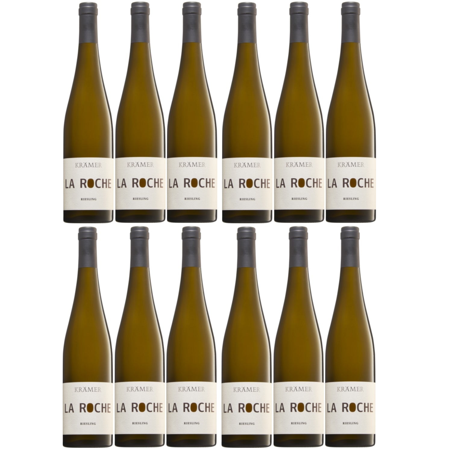 Krämer Straight La Roche Riesling Weißwein deutscher Wein trocken QbA Deutschland (12 x 0.75l) - Versanel -