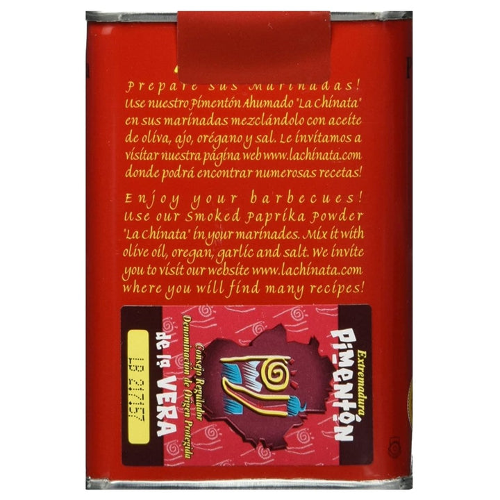 La Chinata Pimentón de la Vera Dulce - geräuchertes Paprikapulver, dulce süß, 2er Pack (2 x 160 g) Extremadura Spanien - Versanel -
