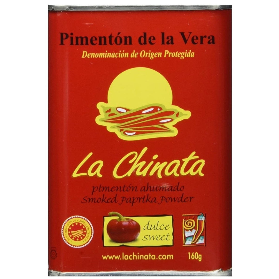 La Chinata Pimentón de la Vera Dulce - geräuchertes Paprikapulver, dulce süß, 2er Pack (2 x 160 g) Extremadura Spanien - Versanel -