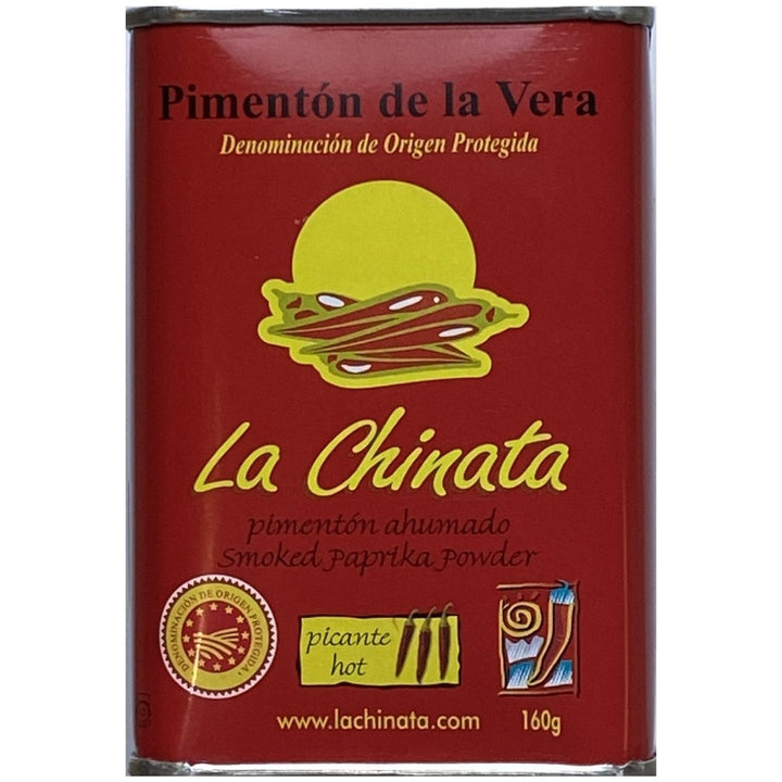 La Chinata Pimentón de la Vera Picante - geräuchertes Paprikapulver, picante scharf, 1er Pack (1 x 160 g) Extremadura Spanien - Versanel -