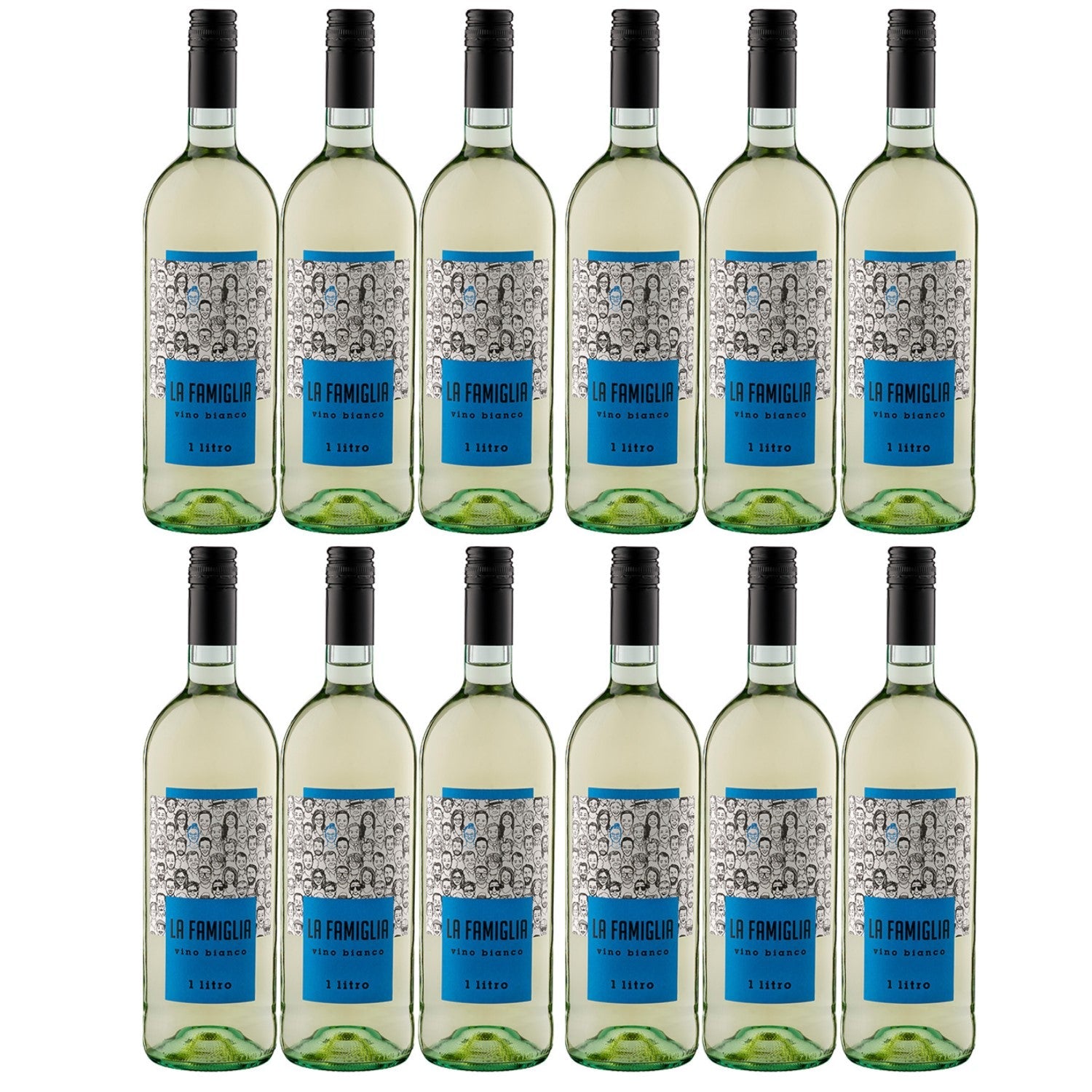 La Famiglia Vino Bianco Chardonnay Trocken Weißwein Wein Italien (12 x 0.75l) - Versanel -