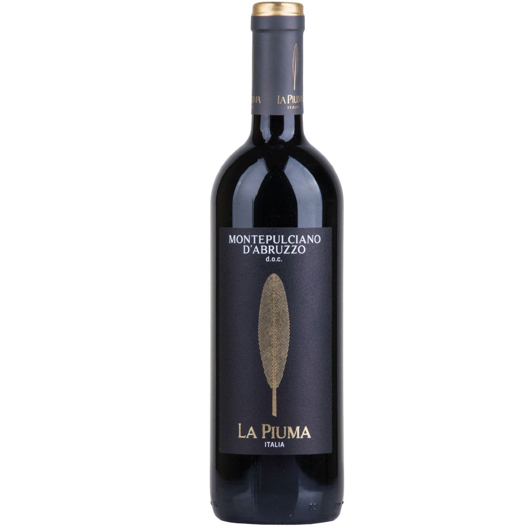 La Piuma Montepulciano d'Abruzzo DOC Rotwein Wein trocken Italien (12 x 0.75l) - Versanel -