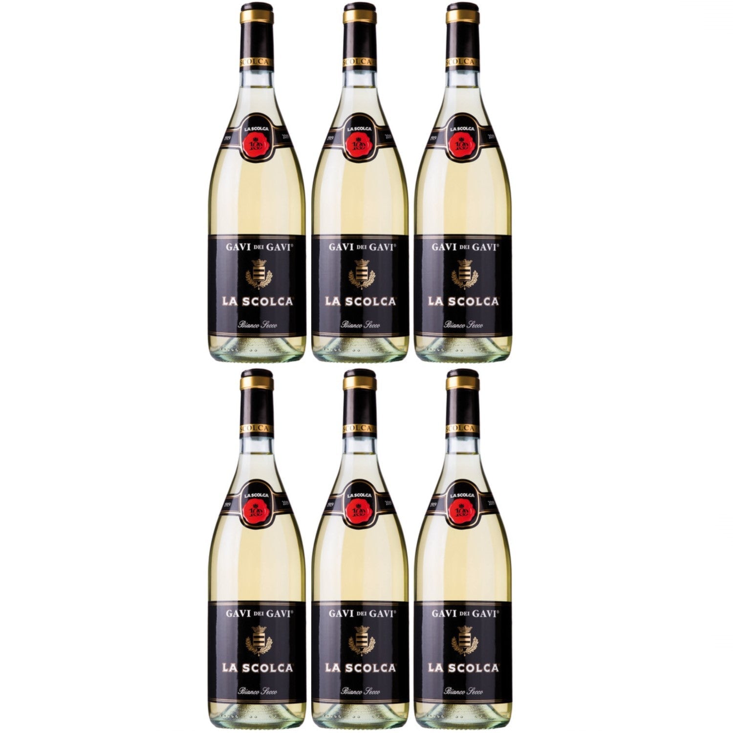 La Scolca Etichetta Nera Gavi dei Gavi DOCG Weißwein Wein trocken Italien (6 x 0.75l) - Versanel -
