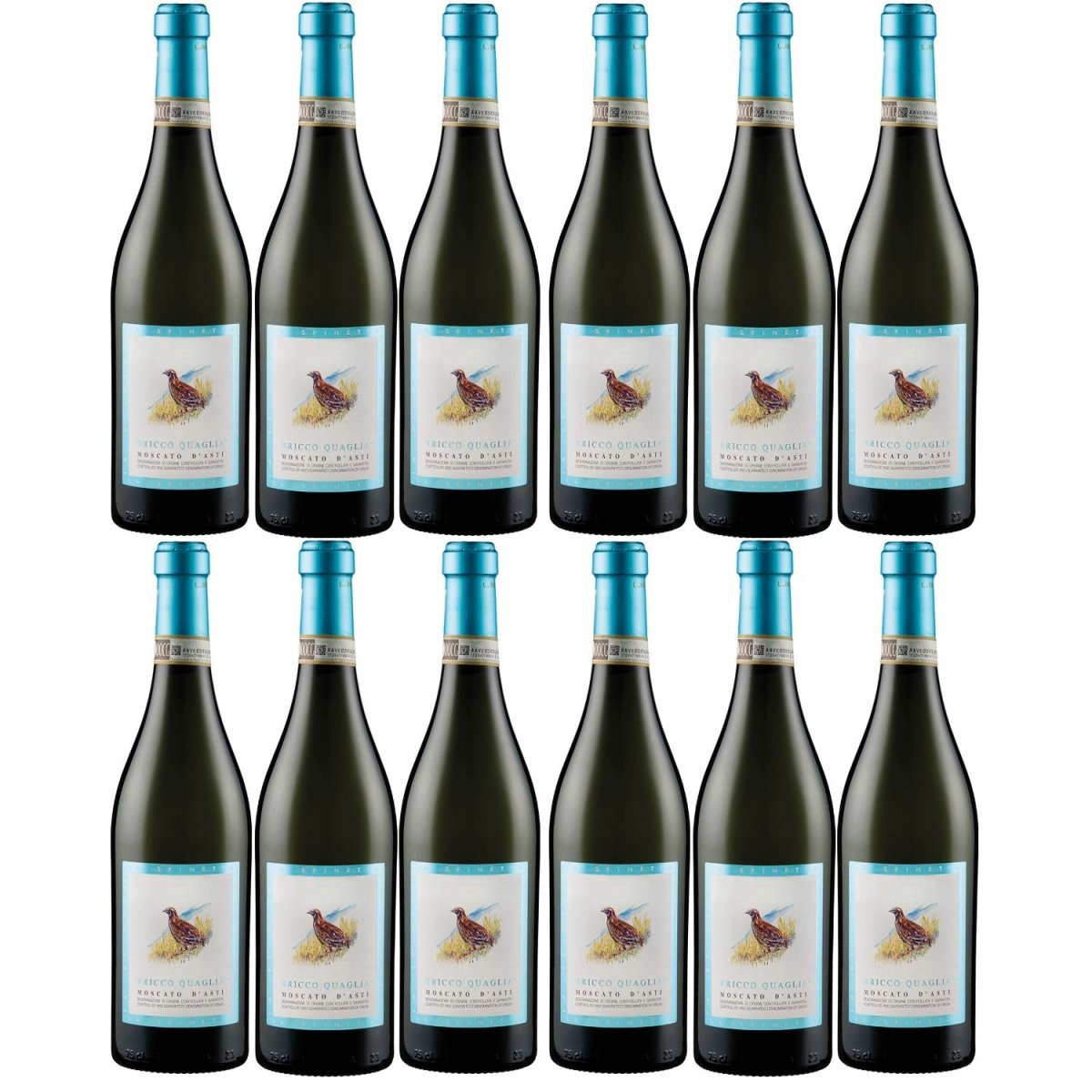 La Spinetta Moscato d' Asti Bricco Quaglia DOCG Süß Weißwein Wein Italien (12 x 0.75l) - Versanel -