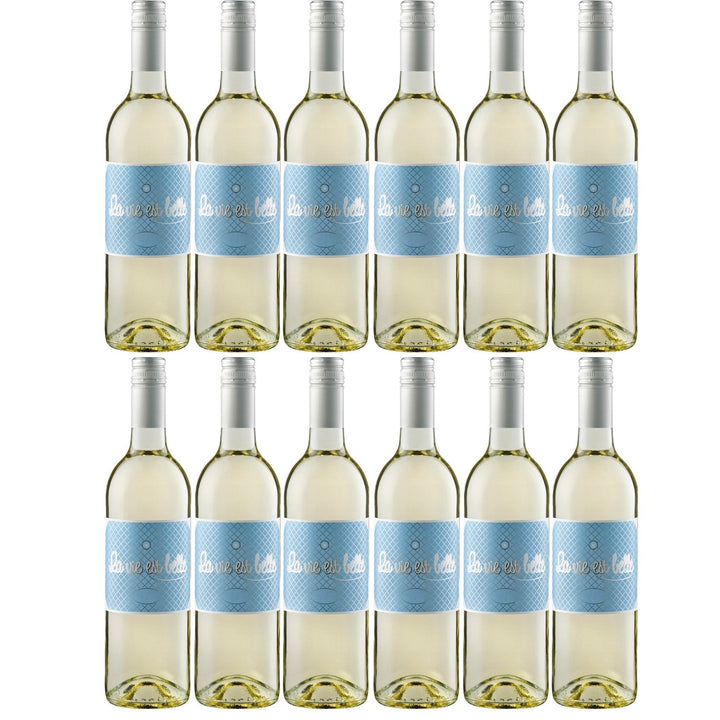 La vie est belle Blanc VdF Weißwein Wein Halbtrocken Frankreich I Visando Paket (12 x 0,75l) - Versanel -