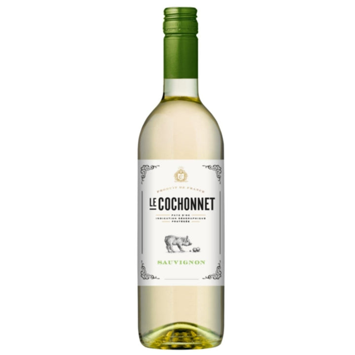 Le Cochonnet Sauvignon Blanc Pays d' Oc Weißwein veganer Wein trocken IGP Frankreich (12 x 0.75l) - Versanel -