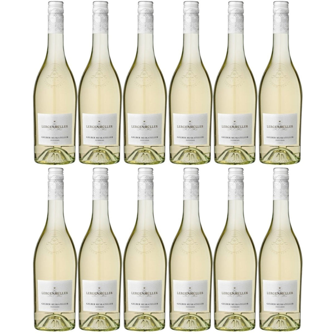 Lergenmüller Gelber Muskateller QbA Weißwein Wein feinherb Pfalz (12 x 0,75l) - Versanel -