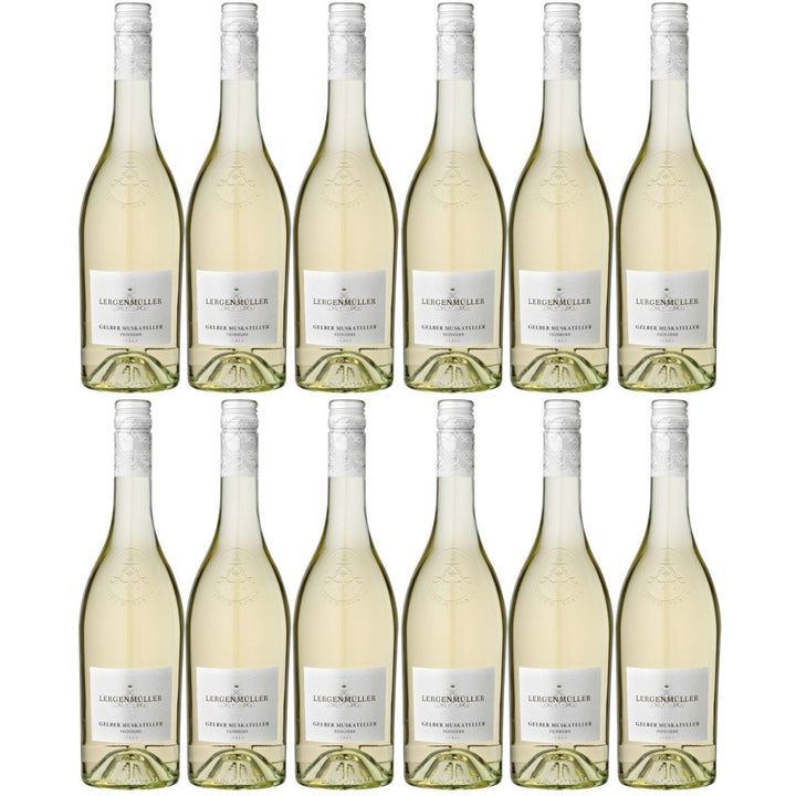 Lergenmüller Gelber Muskateller QbA Weißwein Wein feinherb Pfalz (12 x 0,75l) - Versanel -
