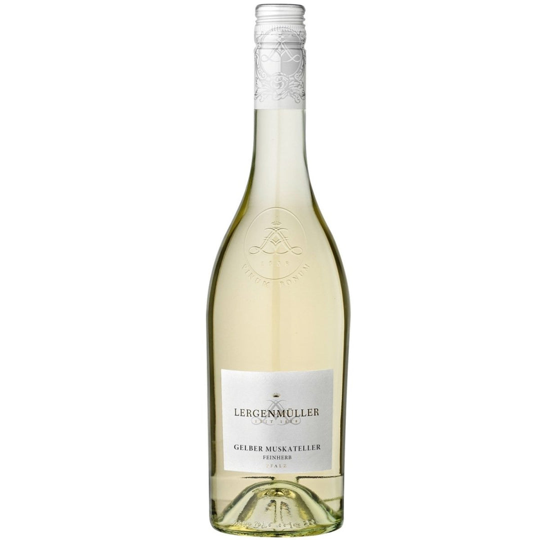 Lergenmüller Gelber Muskateller QbA Weißwein Wein feinherb Pfalz (3 x 0,75l) - Versanel -