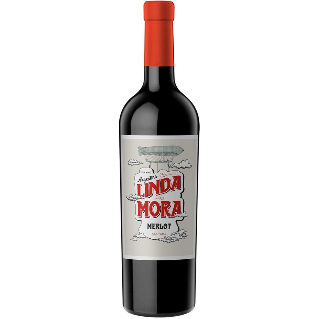 Linda Mora Merlot Rotwein Wein Trocken Argentinen (3 x 0,75l) - Versanel -