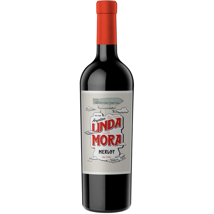 Linda Mora Merlot Rotwein Wein Trocken Argentinen (6 x 0,75l) - Versanel -