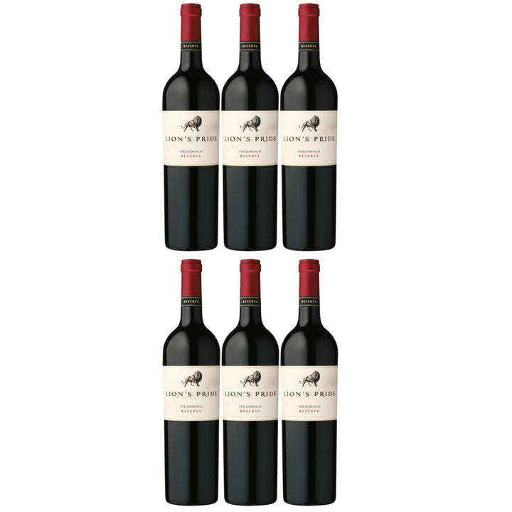 Lion's Pride Reserve Stellenbosch Rotwein Wein trocken Südafrika (6 x 0.75l) - Versanel -