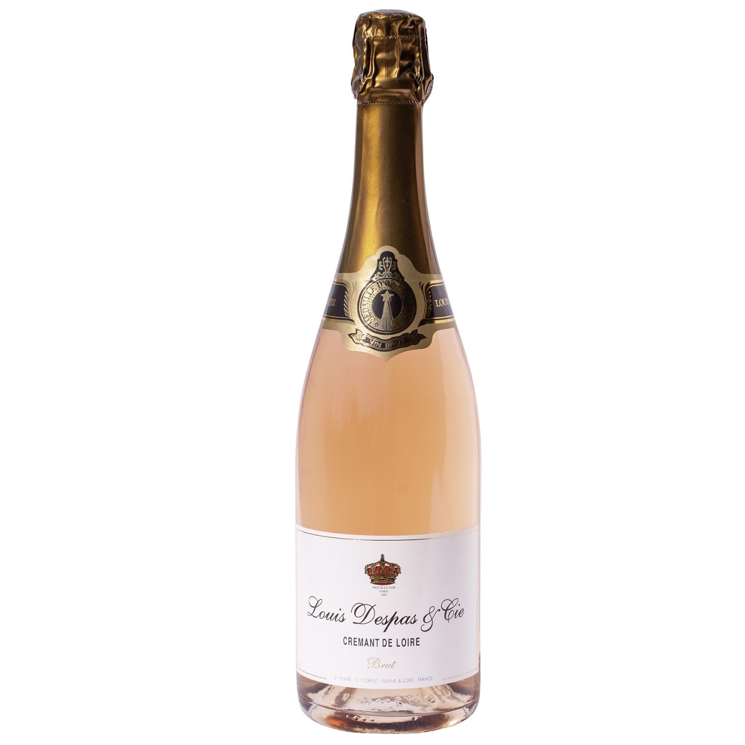 Louis Despas Crémant de Loire Brut Rosé Schaumwein Frankreich I Visando Paket (12 x 0,75l) - Versanel -