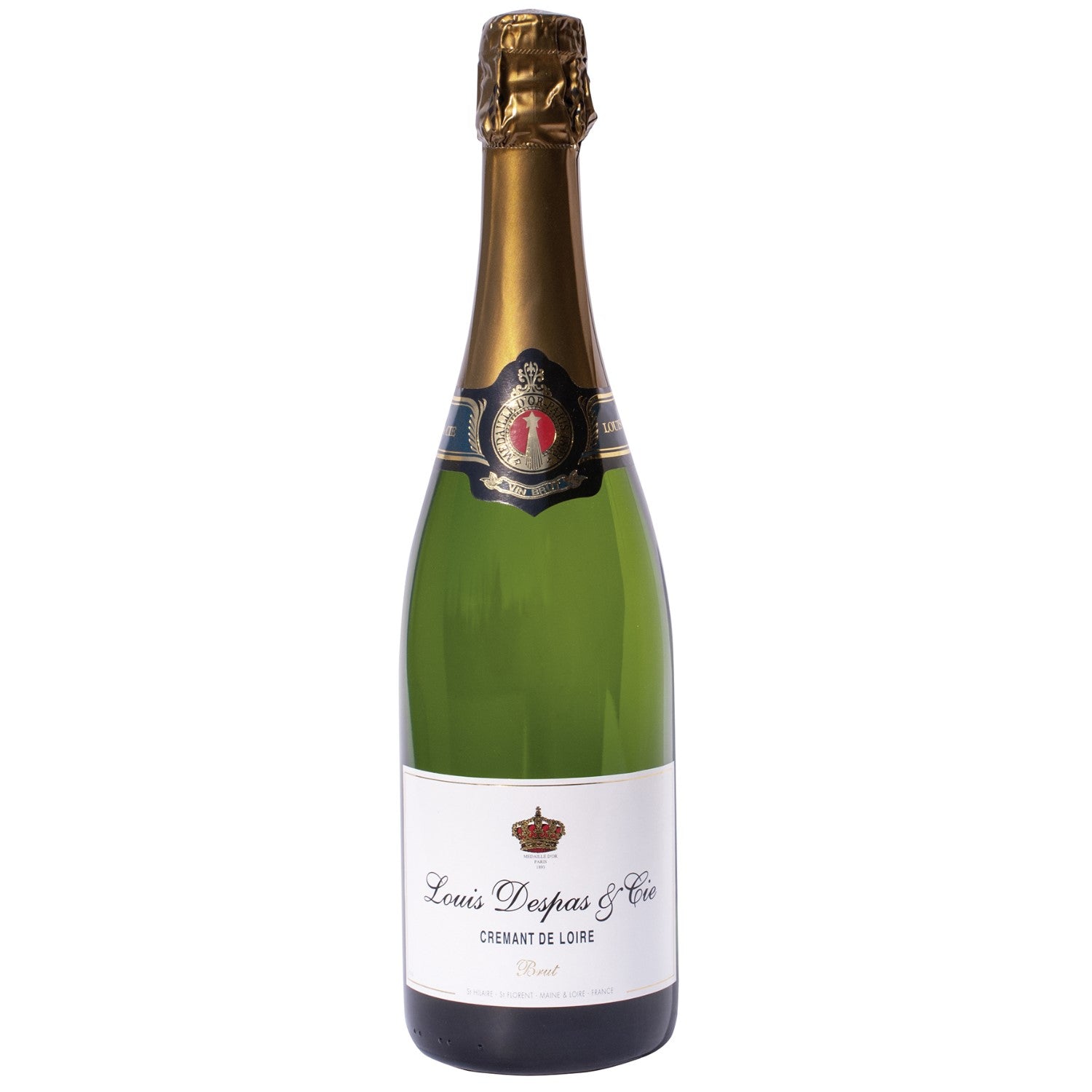 Louis Despas Crémant de Loire Brut Schaumwein Frankreich I Visando Paket (12 x 0,75l) - Versanel -