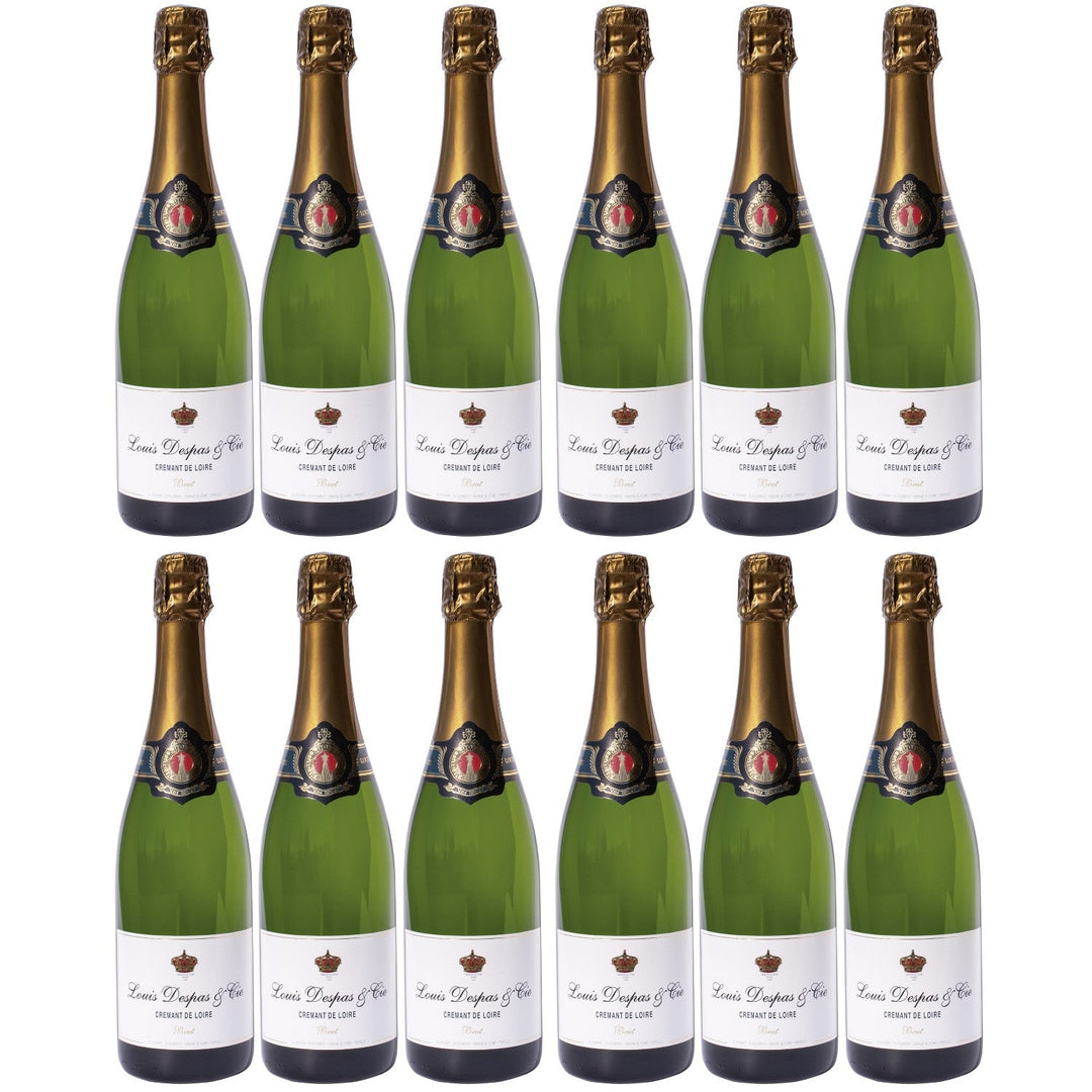 Louis Despas Crémant de Loire Brut Schaumwein Frankreich I Visando Paket (12 x 0,75l) - Versanel -