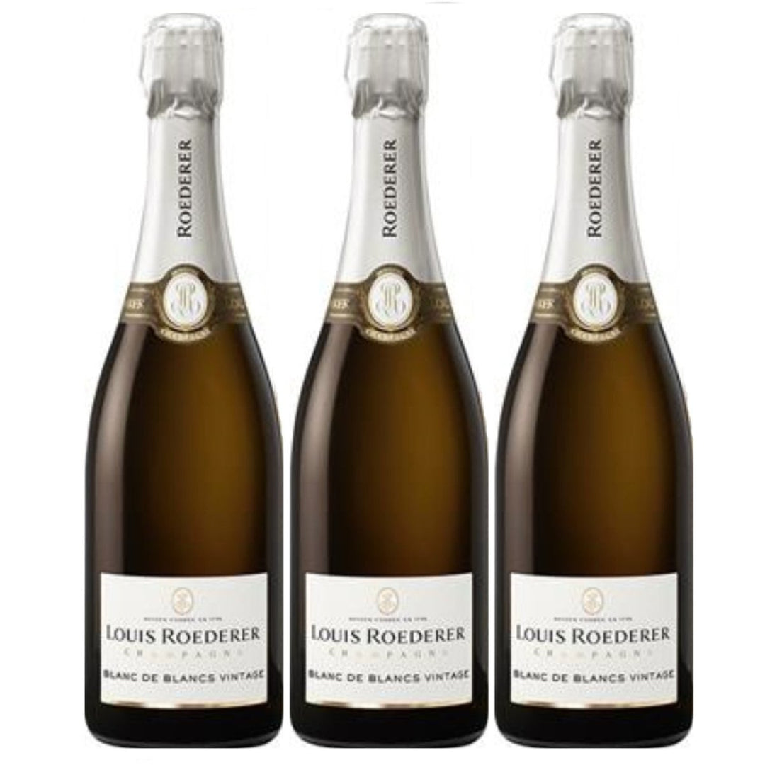 Louis Roederer Blanc de Blanc Vintage Brut in GP Graphic Champagner Frankreich Inkl. FeinWert E-Book (3 x 0,75l) - Versanel -