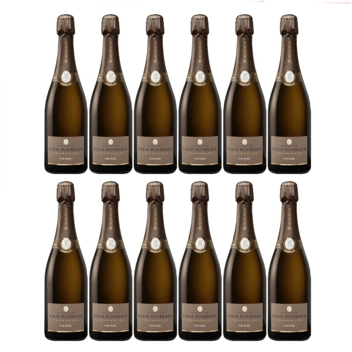 Louis Roederer Champagne Vintage Brut in GP Deluxe Champagner Frankreich Inkl. FeinWert E-Book (12 x 0,75l) - Versanel -