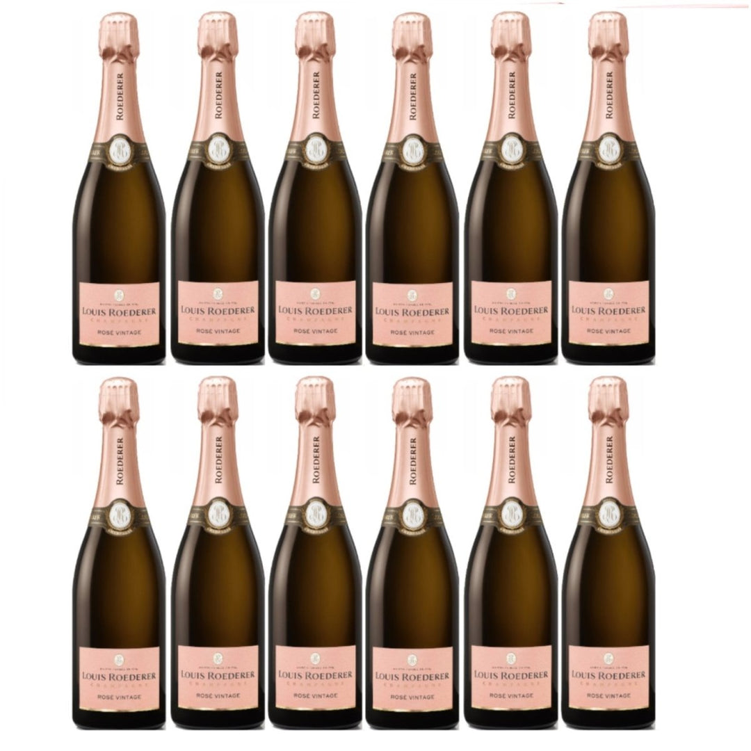 Louis Roederer Champagne Vintage Brut Rosé in GP Deluxe Champagner Frankreich Inkl. FeinWert E-Book (12 x 0,75l) - Versanel -