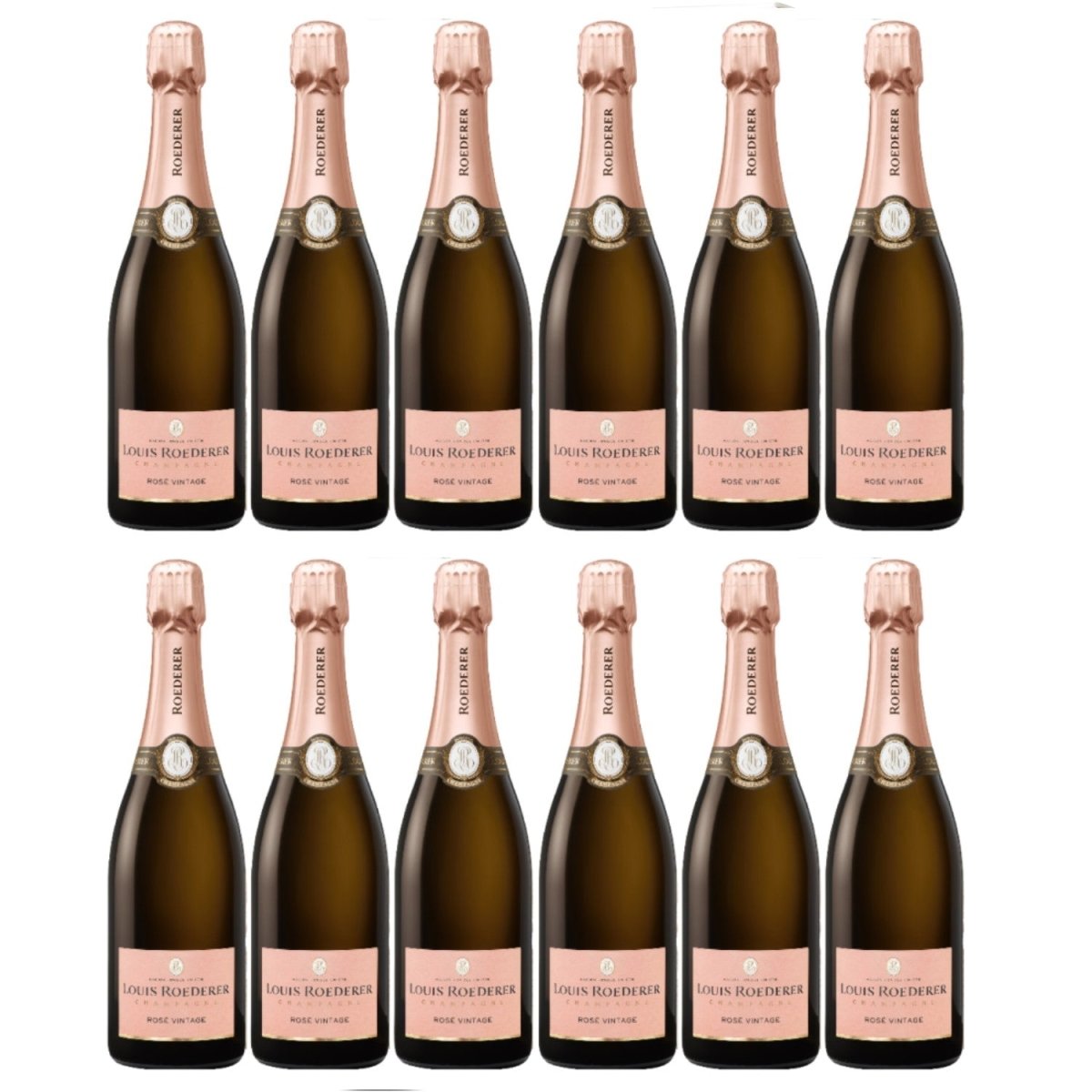 Louis Roederer Champagne Vintage Brut Rosé in GP Graphic Champagner Frankreich Inkl. FeinWert E-Book (12 x 0,75l) - Versanel -