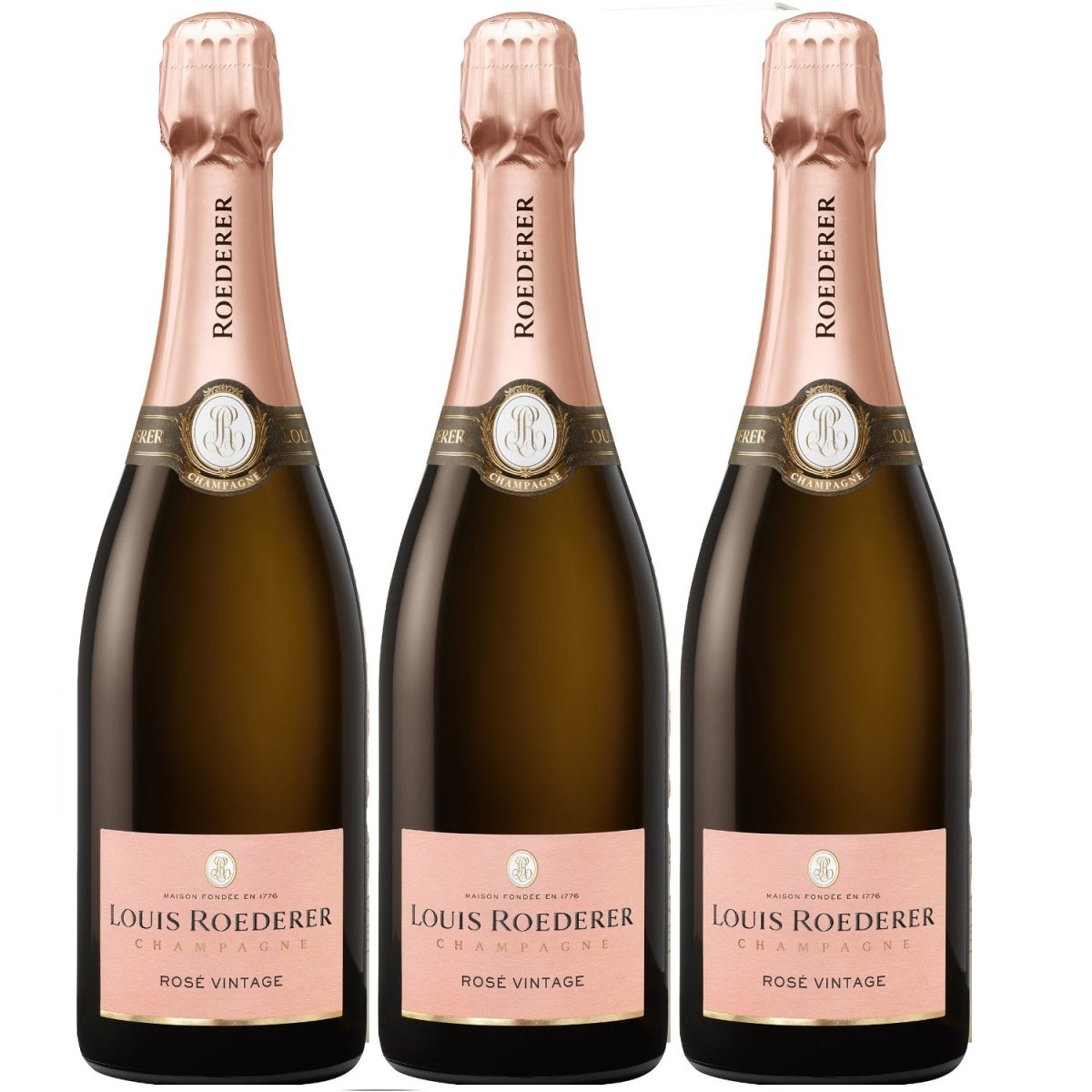 Louis Roederer Champagne Vintage Brut Rosé in GP Graphic Champagner Frankreich Inkl. FeinWert E-Book (3 x 0,75l) - Versanel -