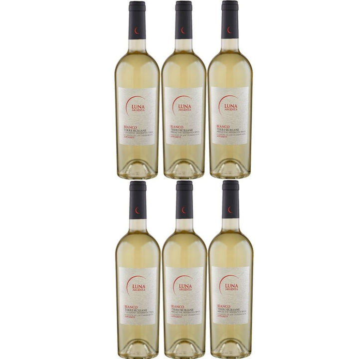 Luna Argenta Bianco Terre Siciliane IGT Weißwein Wein halbtrocken Italien (6 x 0.75l) - Versanel -