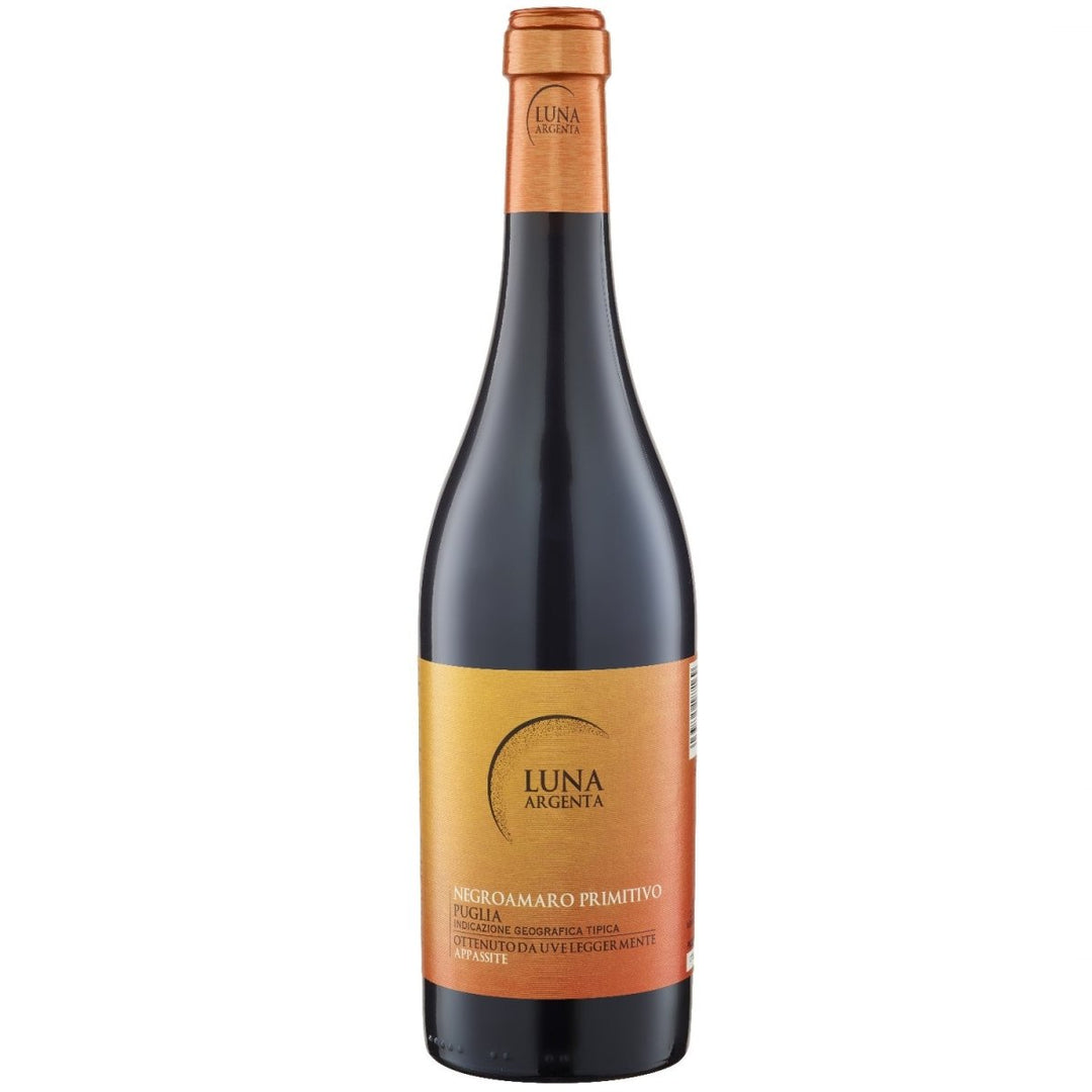 Luna Argenta Negroamaro Primitivo Appassite IGT Rotwein Wein halbtrocken Italien (6 x 0.75l) - Versanel -