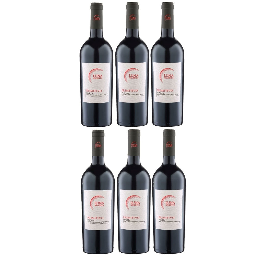 Luna Argenta Primitivo Versanel Italien – Wein halbtrocken Rotwein Puglia (6 IGT
