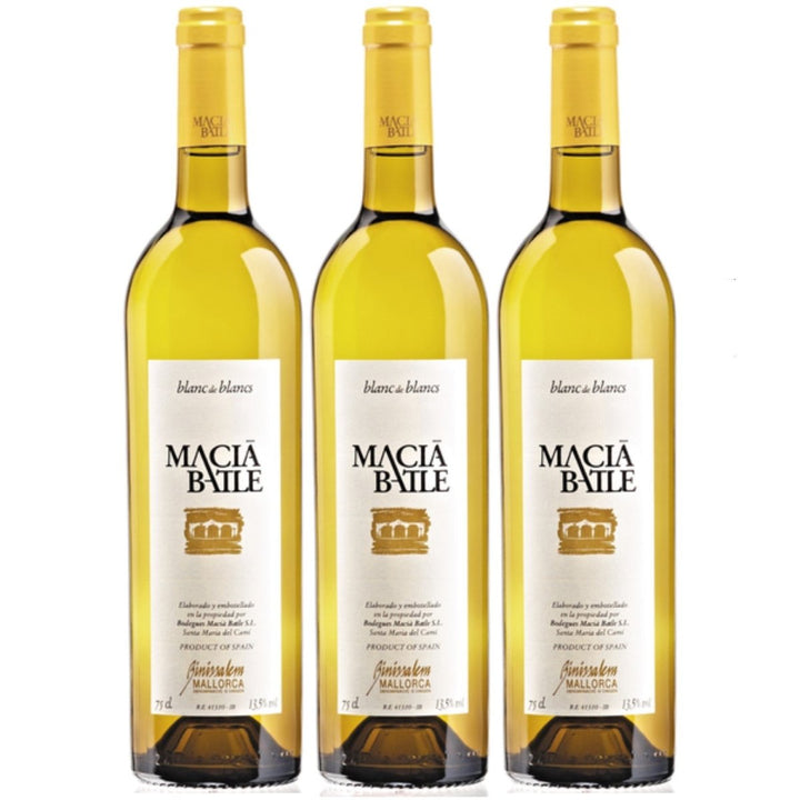 Macia Batle Blanc de Blancs Weißwein Wein Trocken aus Mallorca (3 x 0,75l) - Versanel - 