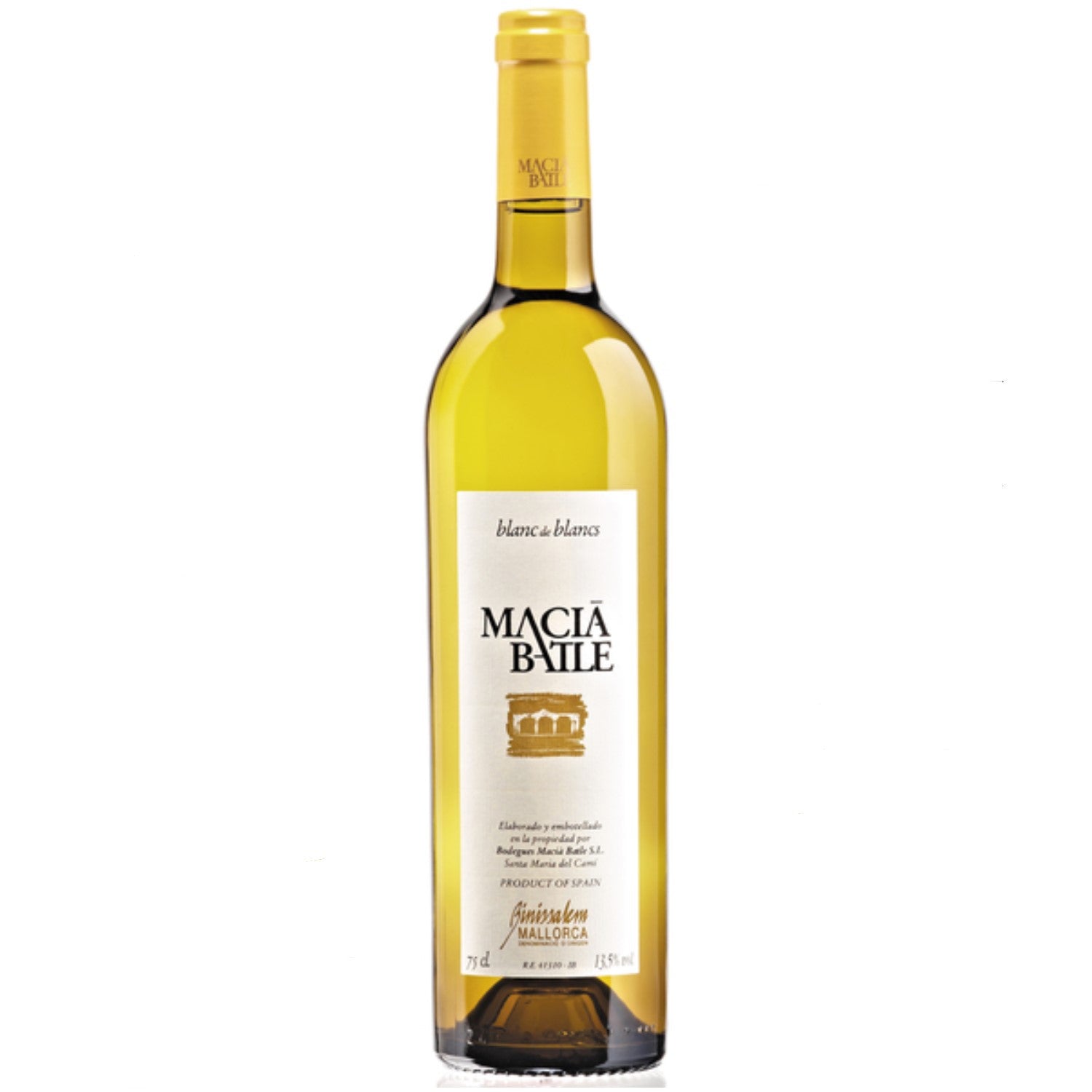Macia Batle Blanc de Blancs Weißwein Wein Trocken aus Mallorca I Visando Paket (3 x 0,75l) - Versanel -