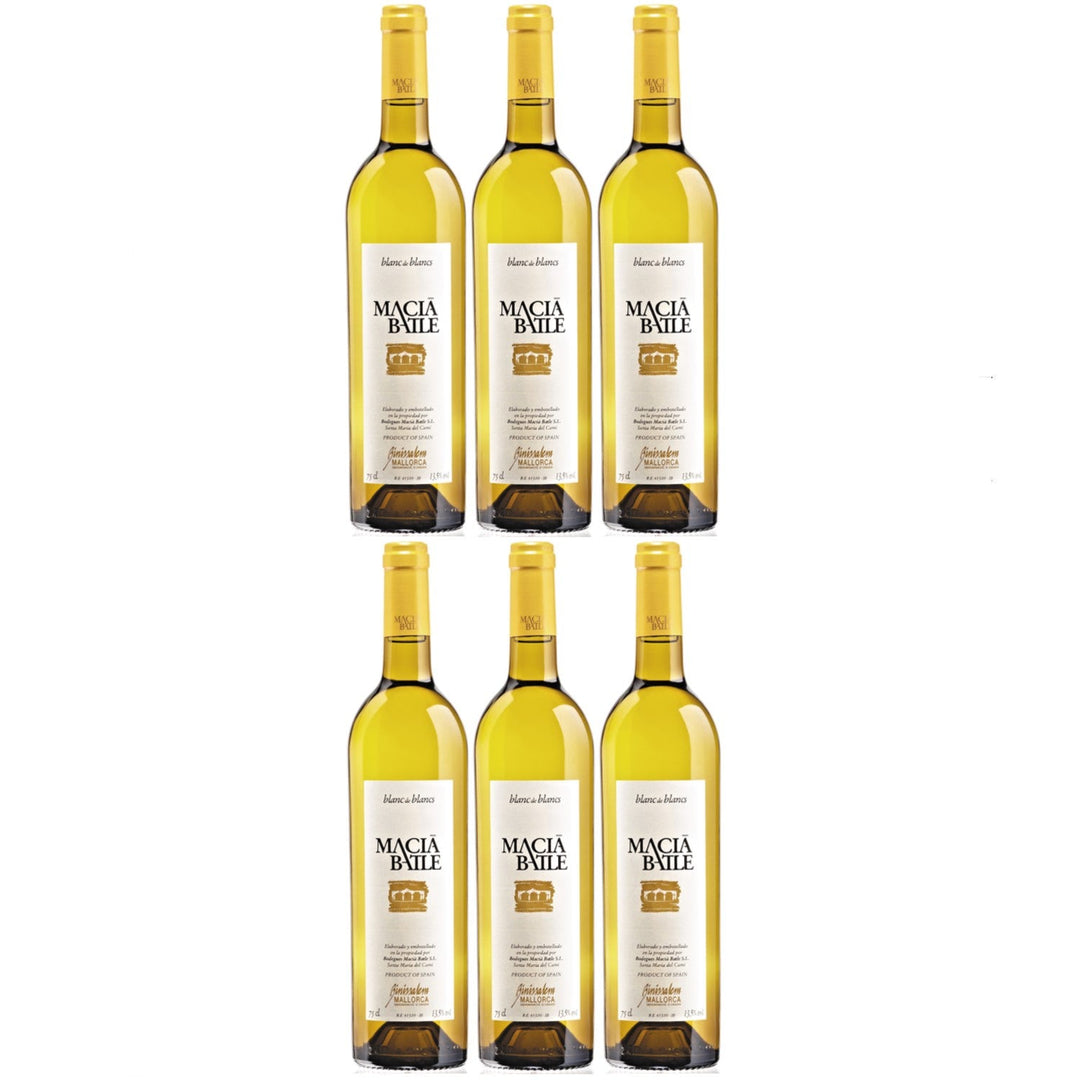 Macia Batle Blanc de Blancs Weißwein Wein Trocken aus Mallorca I Visando Paket (6 x 0,75l) - Versanel -