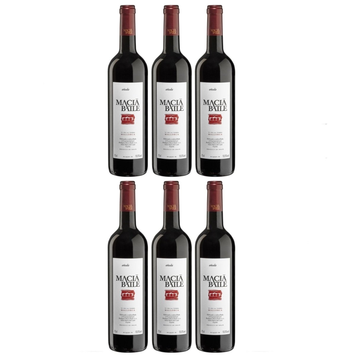 Macia Batle Tinto Anada Rotwein Cuvée Wein Trocken aus Mallorca (6 x 0,75l) - Versanel -