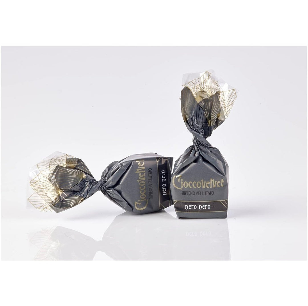 Mandrile Melis Cioccovevet Nero Nero 180g I Schokoladenpralinen gefüllt mit Zartbitterschokolade (2 x 180g) - Versanel -