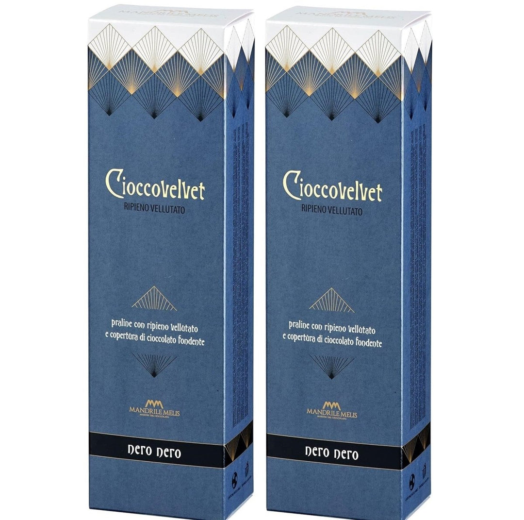 Mandrile Melis Cioccovevet Nero Nero 180g I Schokoladenpralinen gefüllt mit Zartbitterschokolade (2 x 180g) - Versanel -
