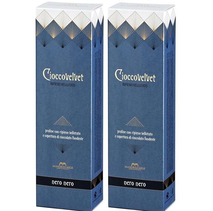 Mandrile Melis Cioccovevet Nero Nero 180g I Schokoladenpralinen gefüllt mit Zartbitterschokolade (2 x 180g) - Versanel -