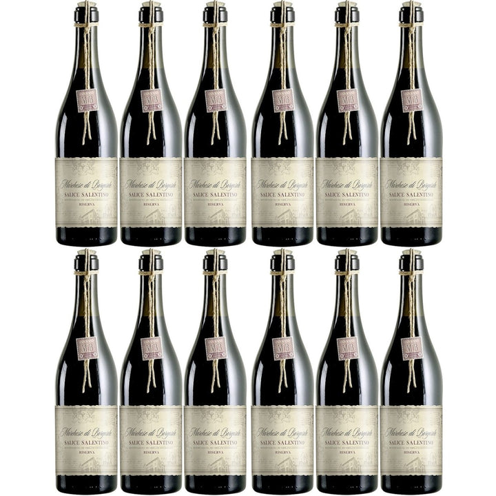 Marchese di Borgosole Salice Salentino Riserva Rotwein veganer Wein trocken DOC Italien (12 x 0.75l) - Versanel -