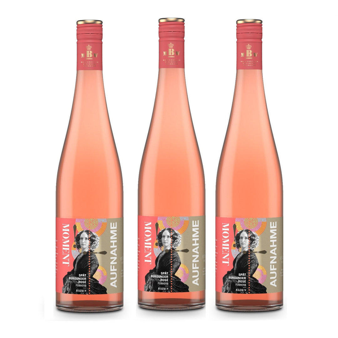 Markgraf von Baden Moment-Aufnahme Spätburgunder Roséwein Wein feinherb Deutschland (3 x 0.75l) - Versanel -