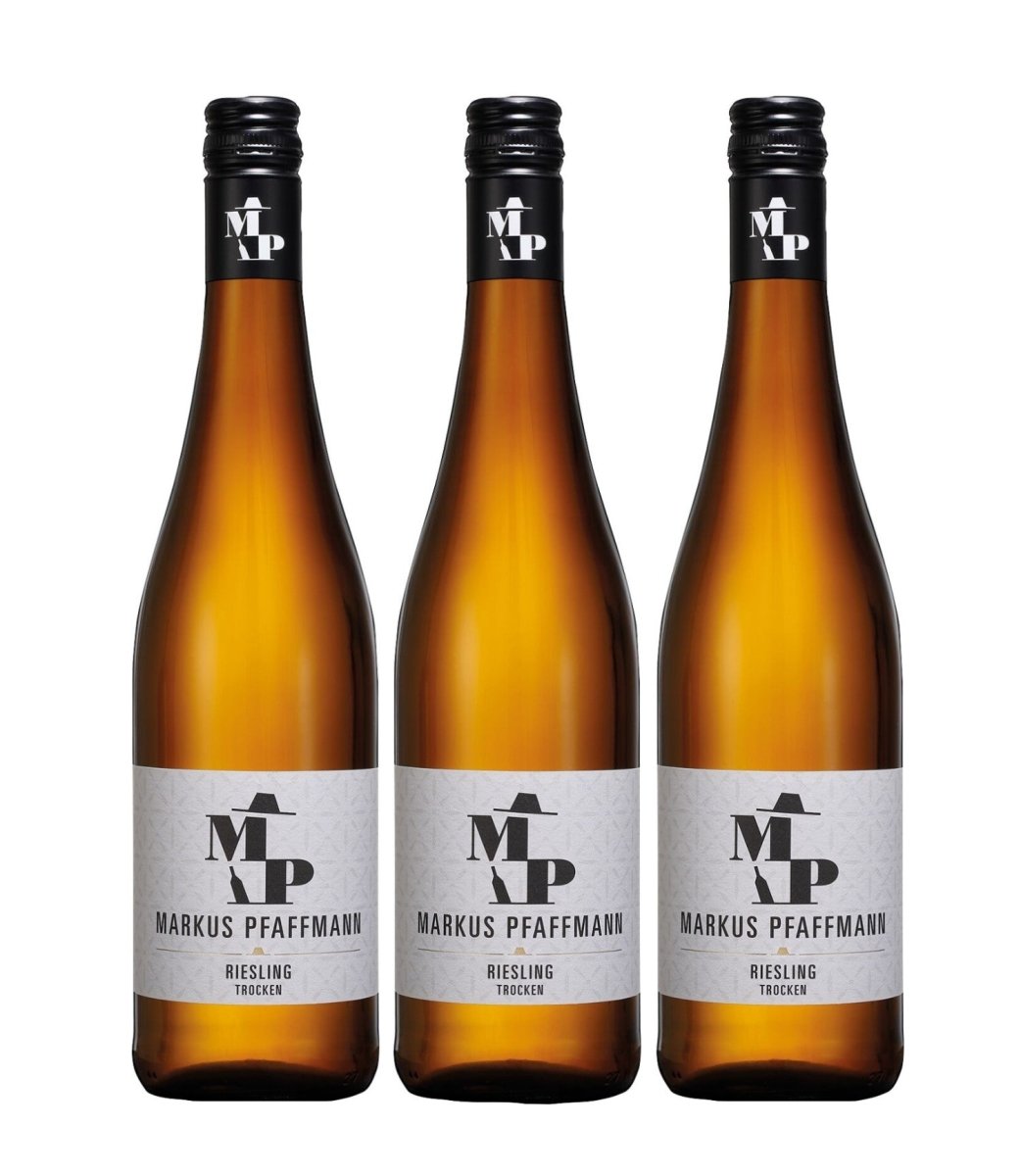 Markus Pfaffmann Riesling MP Weißwein Wein Vegan Trocken Pfalz (3 x 0,75l) - Versanel -