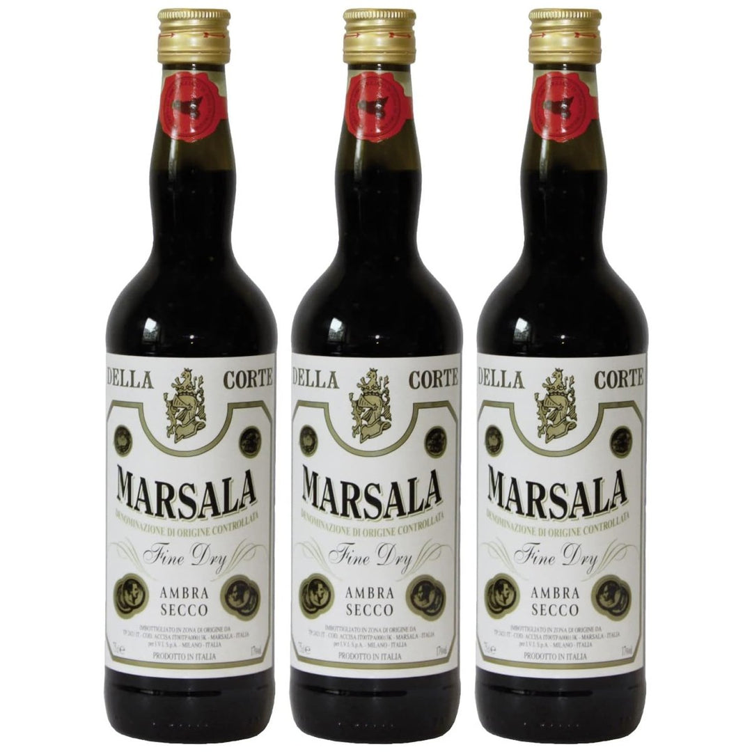 Marsala DOC Fine della Corte Rotwein Wein trocken Italien (3 x 0,75l) - Versanel -