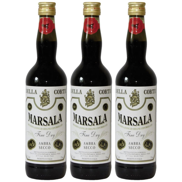 Marsala DOC Fine della Corte Rotwein Wein trocken Italien (3 x 0,75l) - Versanel -