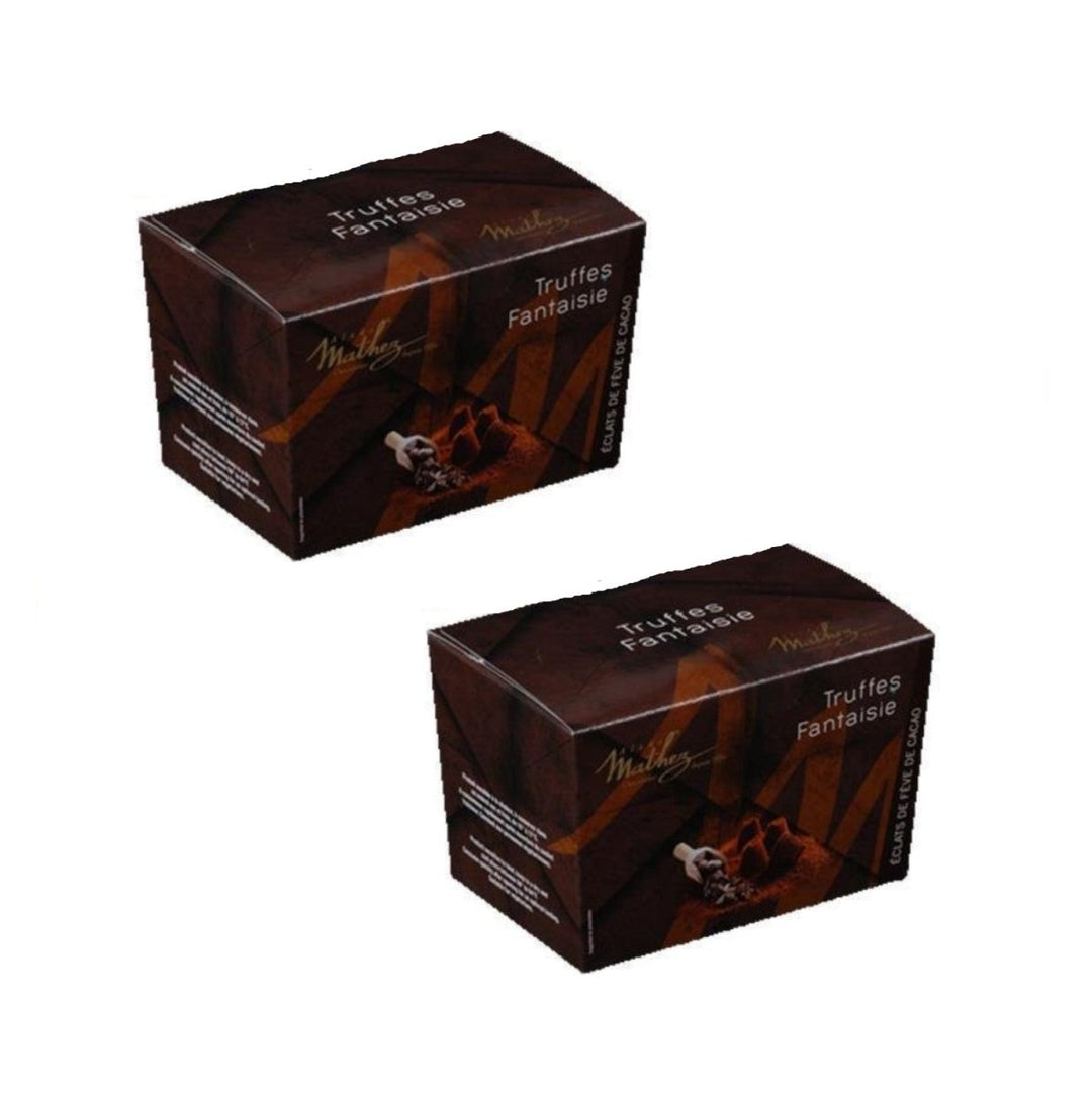 Mathez Schokoladentrüffel Fantaisie mit Kakaobohnensplittern, (2 x 250g ) - Versanel -