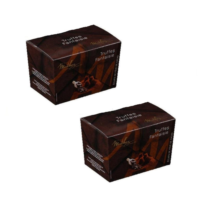 Mathez Schokoladentrüffel Fantaisie mit Kakaobohnensplittern, (2 x 250g ) - Versanel -
