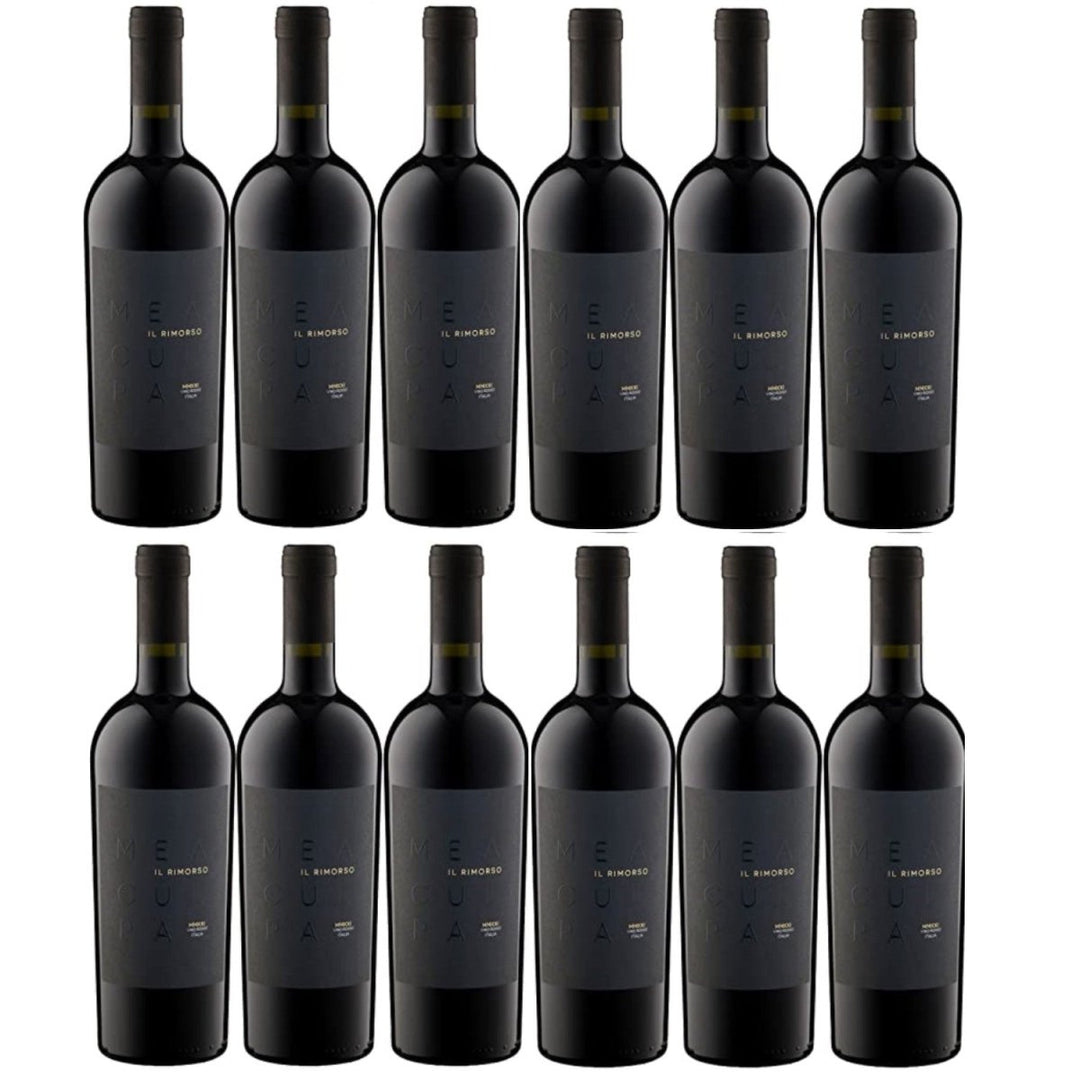 MEA CULPA Vino Rosso Il Rimorso Rotwein Wein Halbtrocken DOC Sizilien (12 x 0,75l) - Versanel -