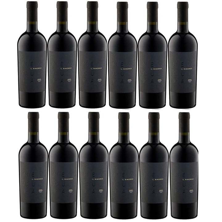 MEA CULPA Vino Rosso Il Rimorso Rotwein Wein Halbtrocken DOC Sizilien (12 x 0,75l) - Versanel -