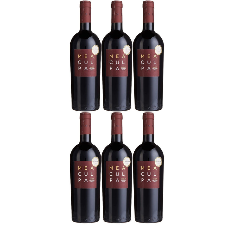 Mea Culpa Vino Rosso Rotwein Wein Halbtrocken DOC Italien (6 x 0.75l) - Versanel -